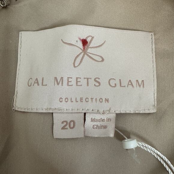 Gal Meets Glam Colection Rosemary Midi Dress Women's Size 20 Floral Embroidered - Picture 9 of 15